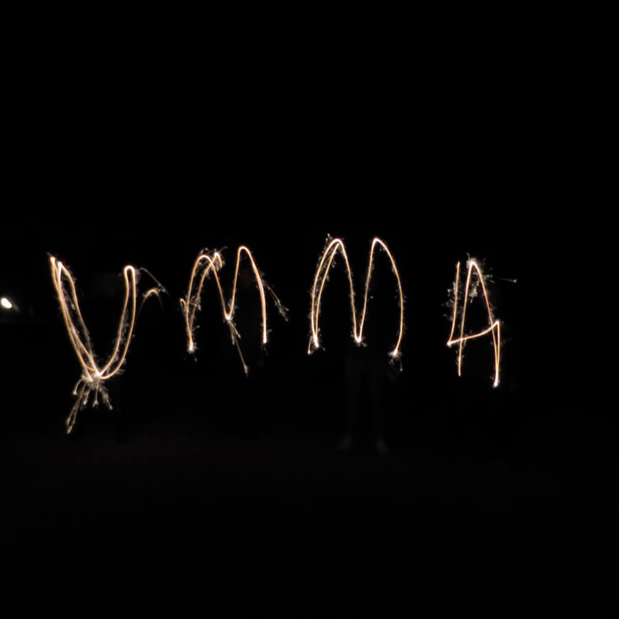 IMAGE - Sparkler writing